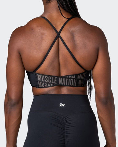musclenation Sports Bras Advantage Bralette - Black