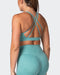 musclenation Sports Bras Aim High Bra - Dusty Jade Marl
