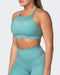 musclenation Sports Bras Aim High Bra - Dusty Jade Marl