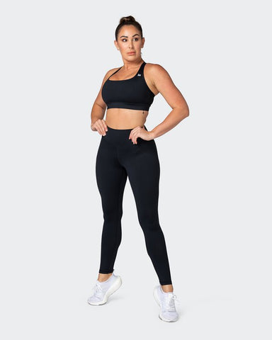 musclenation Sports Bras Brace Yourself Bra - Black