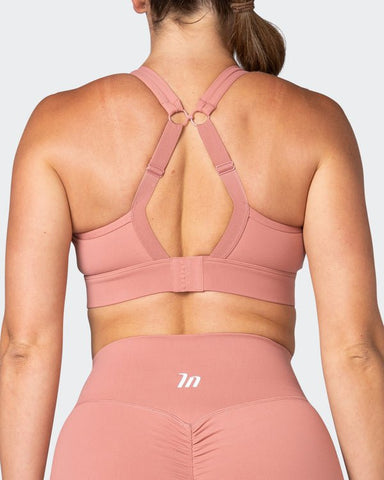 musclenation Sports Bras Brace Yourself Bra - Desert Sand