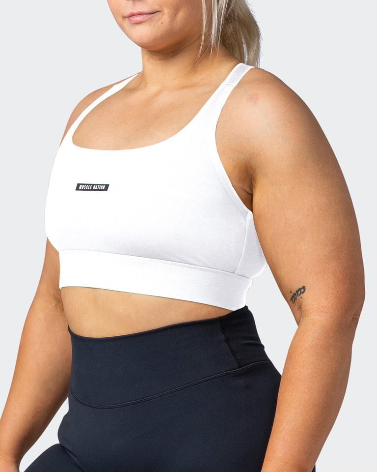 musclenation Sports Bras Condition Bra White