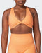 musclenation Sports Bras Demi Bralette - Peaches And Cream Check Print