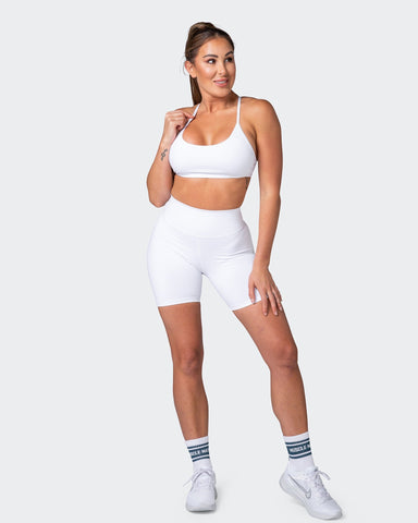 musclenation Sports Bras Essence Bralette - White