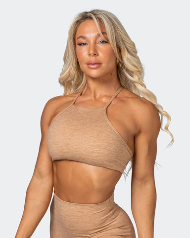 musclenation Sports Bras HBxMN Enticing Bralette - Camel Marl