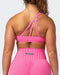 musclenation Sports Bras Level Up Bralette Flamingo Houndstooth Print