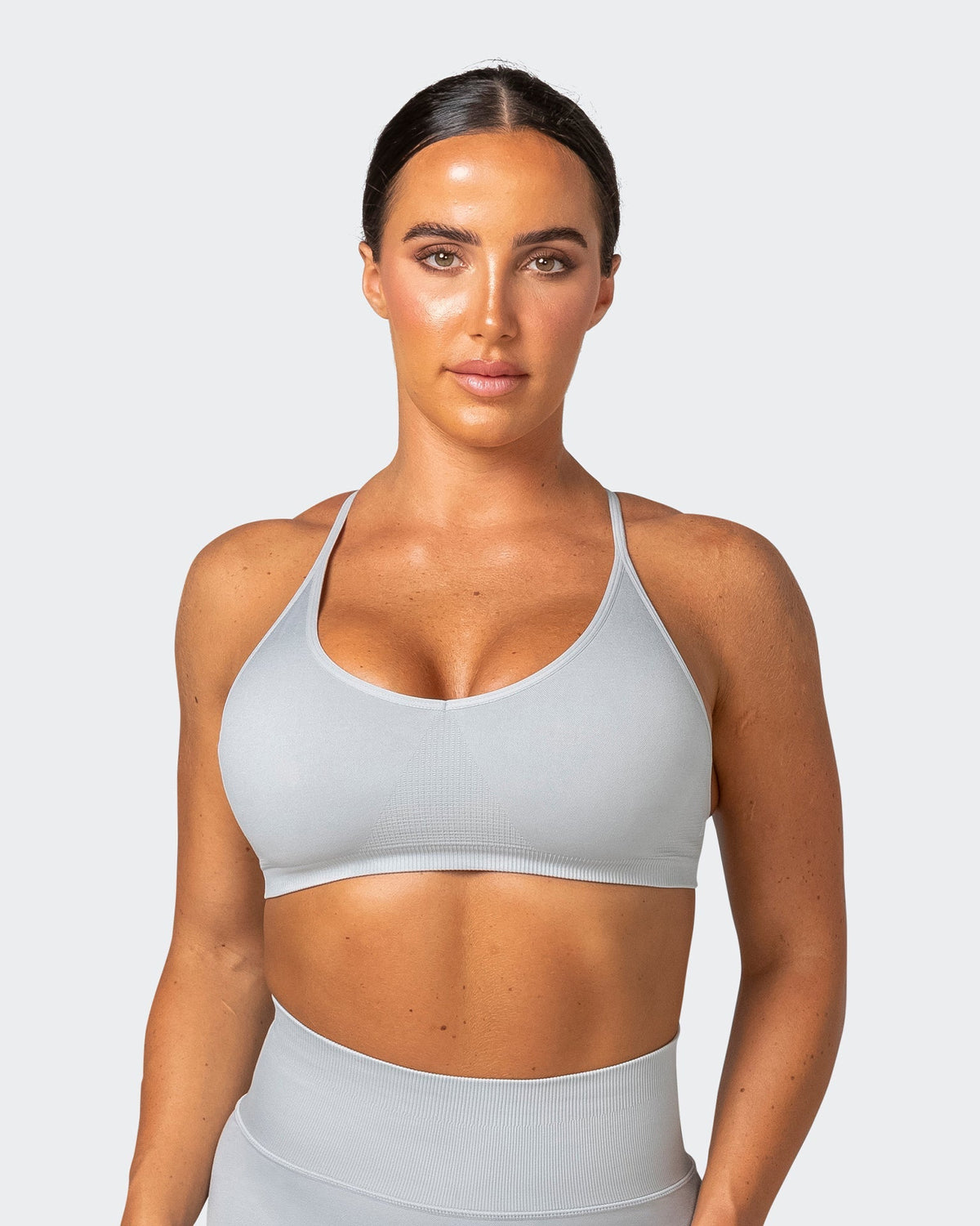 Musclenation Definition Seamless Bra Steel Be Activewear