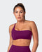 musclenation Sports Bras Movement One Shoulder Bralette - Huckleberry