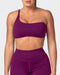 musclenation Sports Bras Movement One Shoulder Bralette - Huckleberry