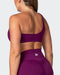 musclenation Sports Bras Movement One Shoulder Bralette - Huckleberry