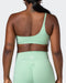 musclenation Sports Bras Movement One Shoulder Bralette - Pastel Green