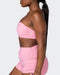 musclenation Sports Bras Movement One Shoulder Bralette - Strawberry Pink