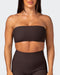 musclenation Sports Bras Ribbed Bandeau - Cocoa