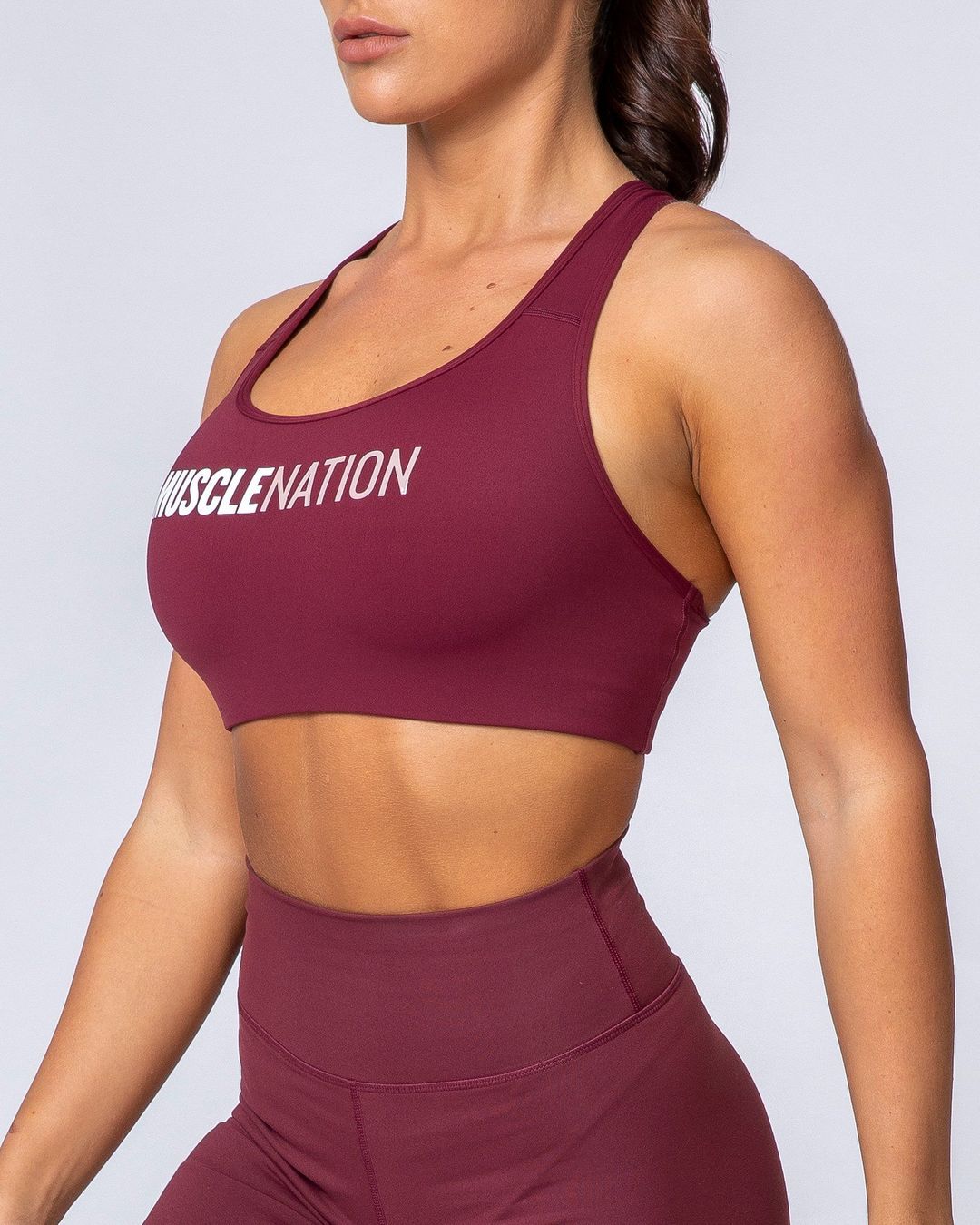 musclenation Strike Bra - Wine