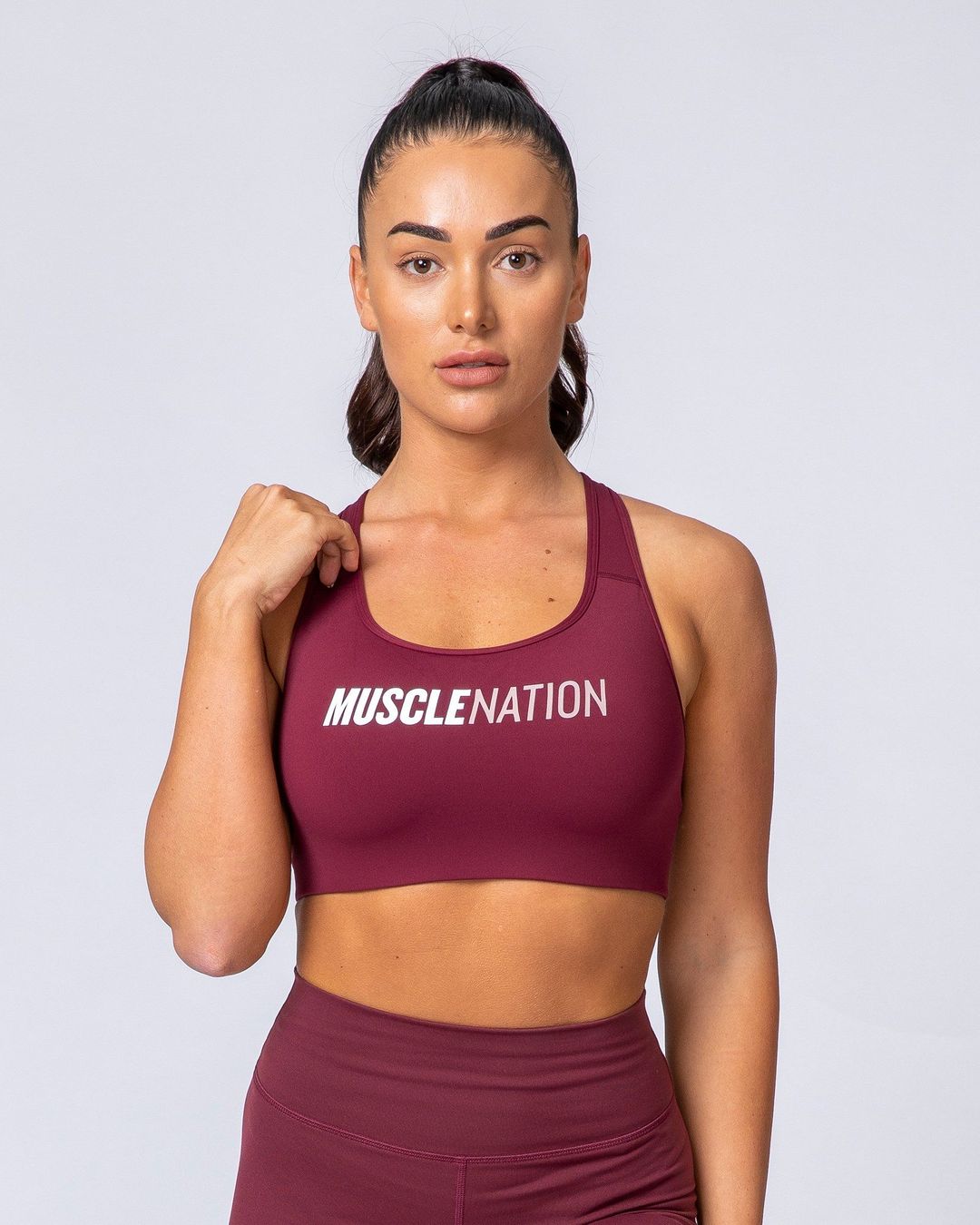 musclenation Strike Bra - Wine