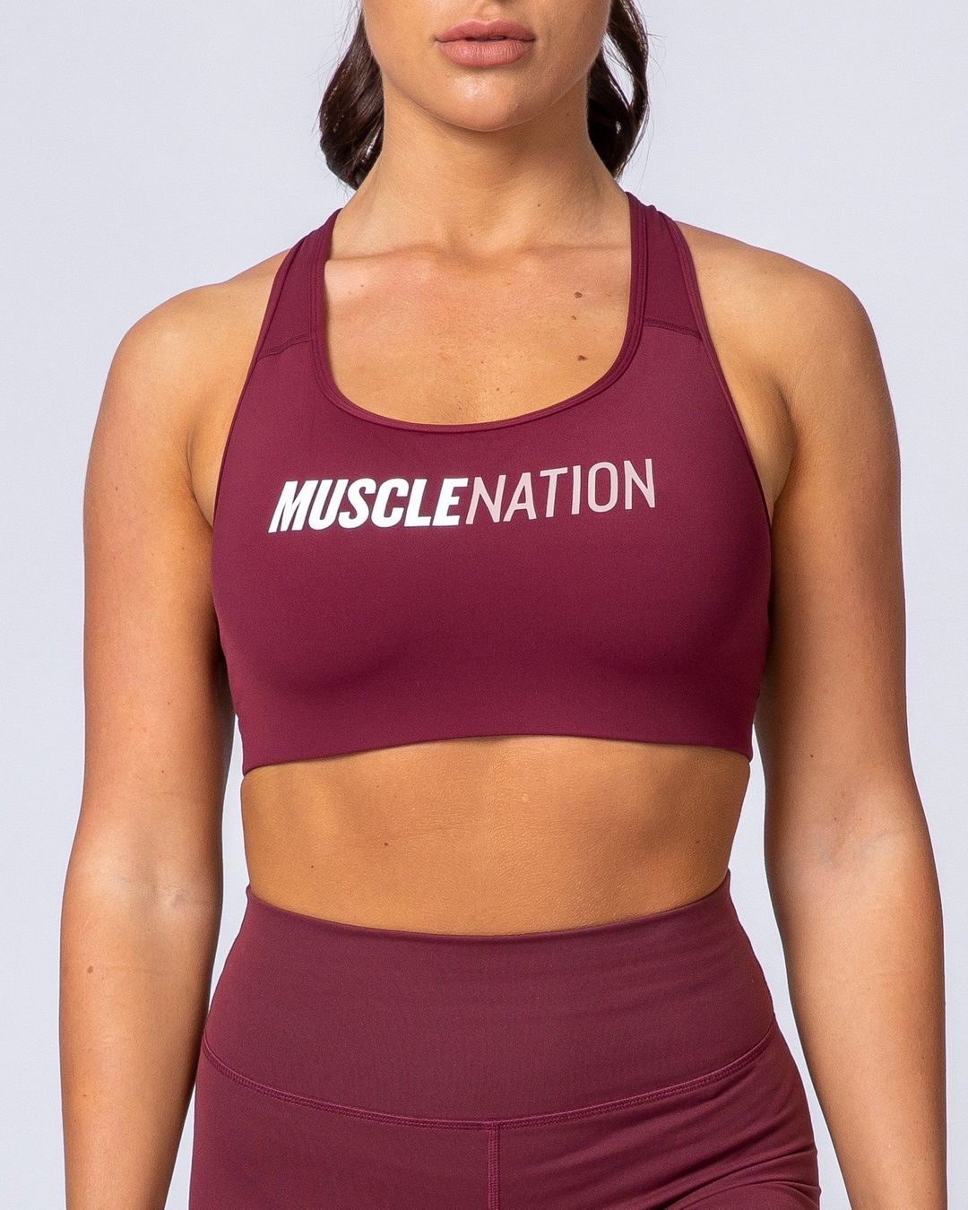 musclenation Strike Bra - Wine