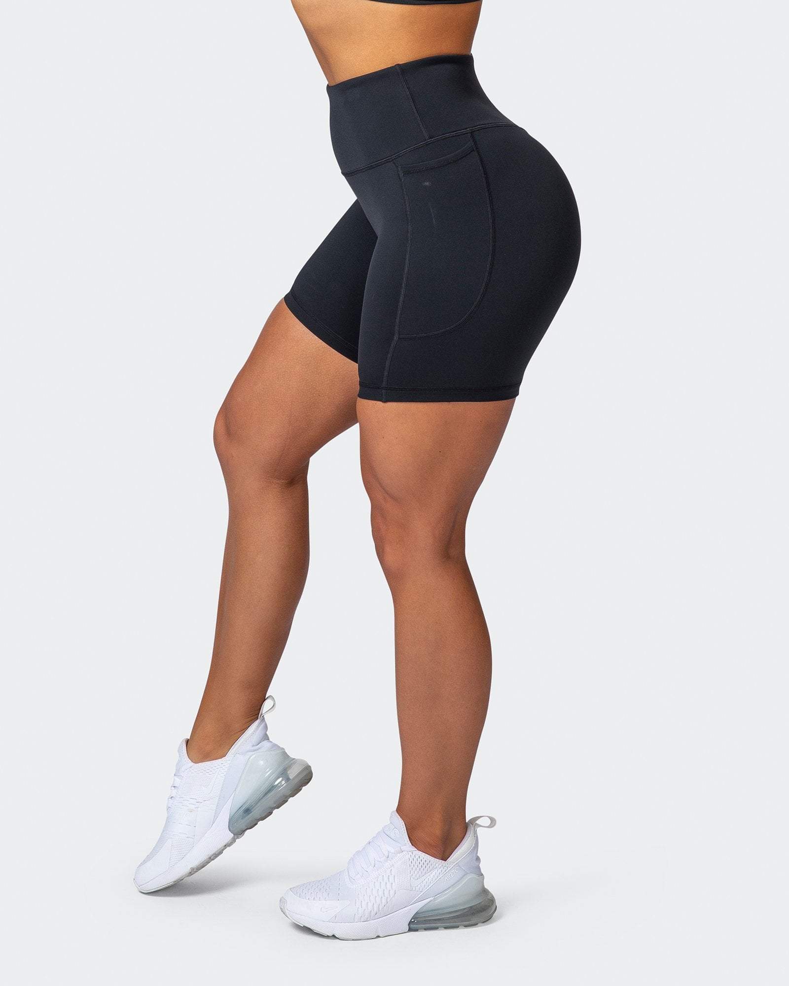 musclenation SUPERIOR SQUAT POCKET BIKE SHORTS Black