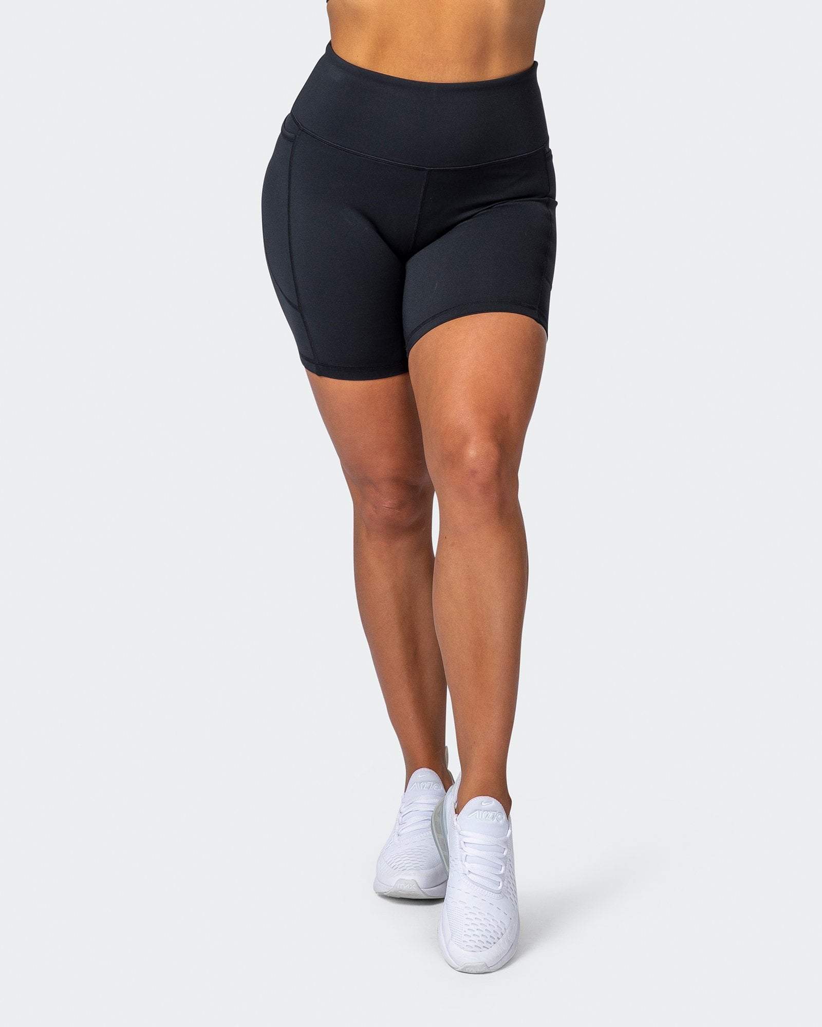 musclenation SUPERIOR SQUAT POCKET BIKE SHORTS Black