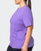 musclenation T-Shirts Classic Regular Fit Vintage Tee - Washed Aster Purple