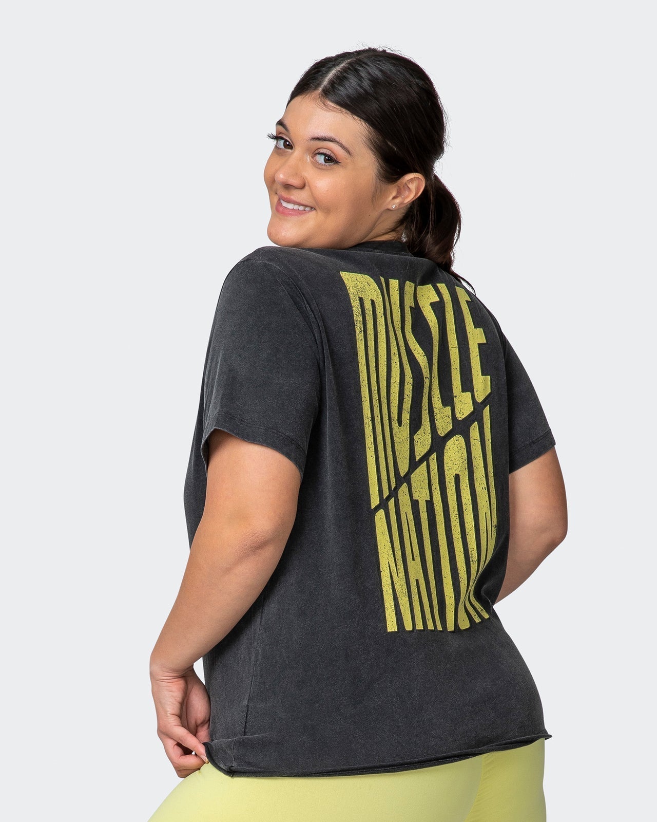 musclenation T-Shirts Maximise Regular Fit Vintage Tee - Washed Black