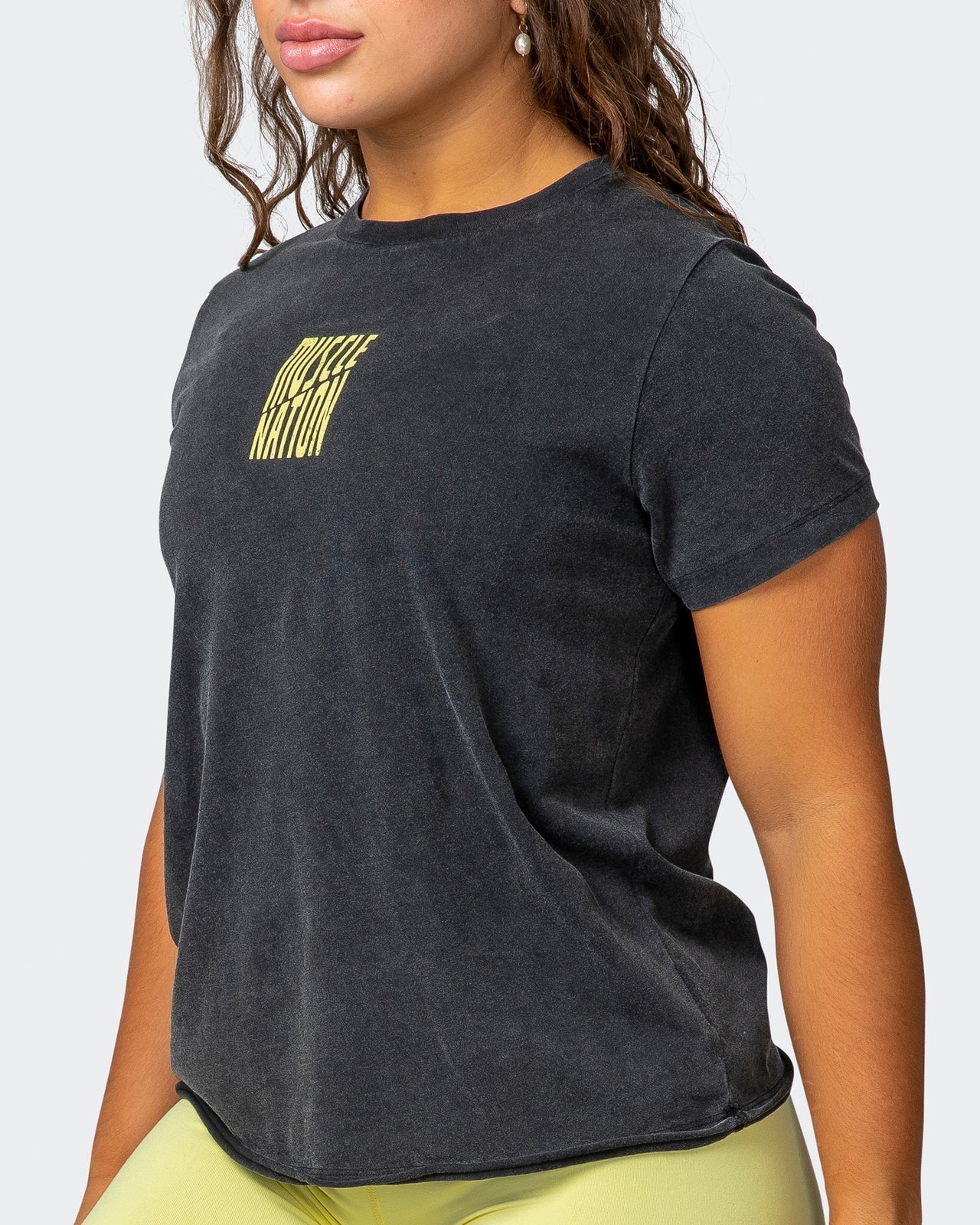 musclenation T-Shirts Maximise Regular Fit Vintage Tee - Washed Black