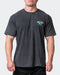 musclenation T-Shirts MENS MN CLUB OVERSIZED VINTAGE TEE Washed Black
