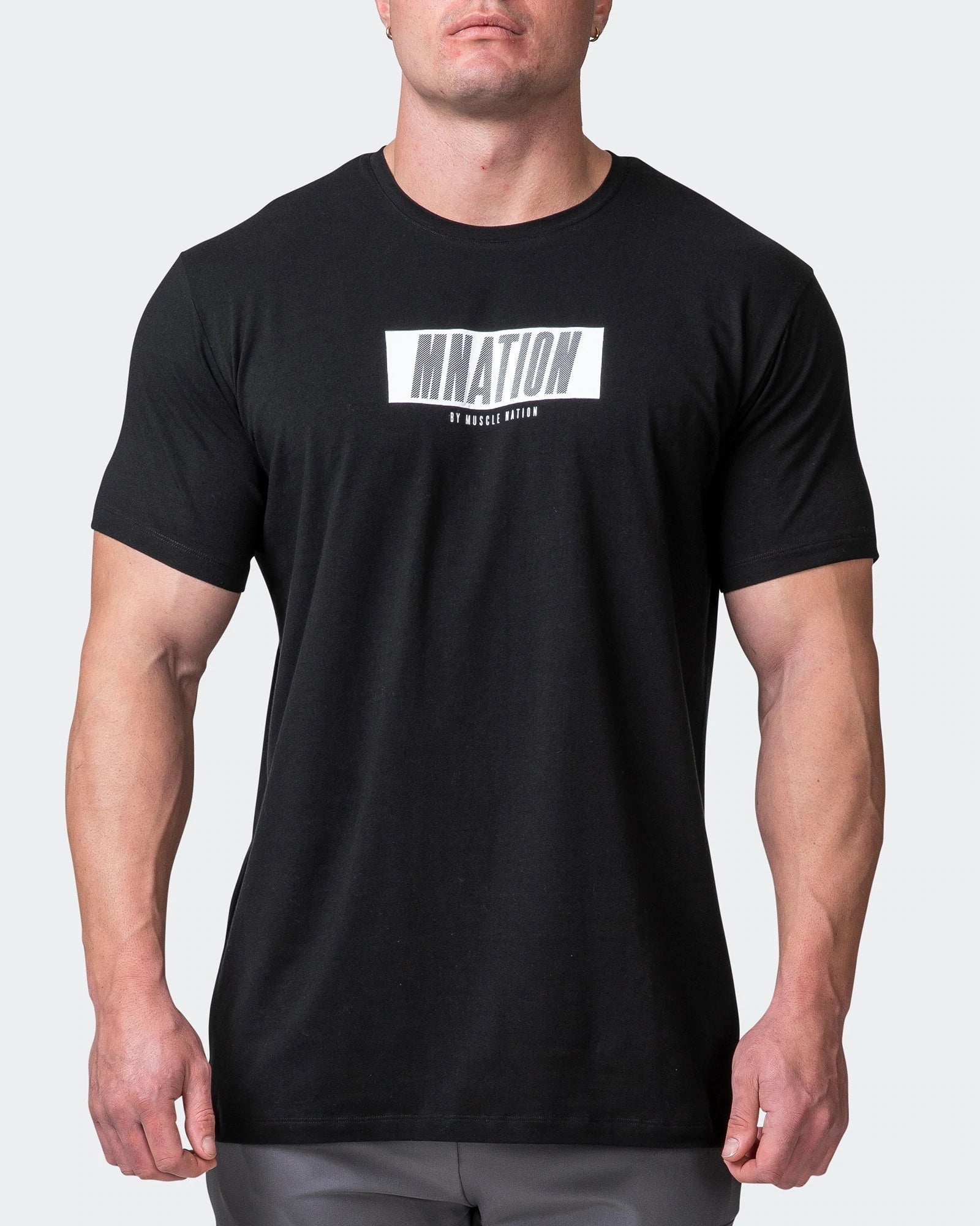 musclenation T-Shirts SLASH TEE Black