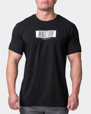 musclenation T-Shirts SLASH TEE Black