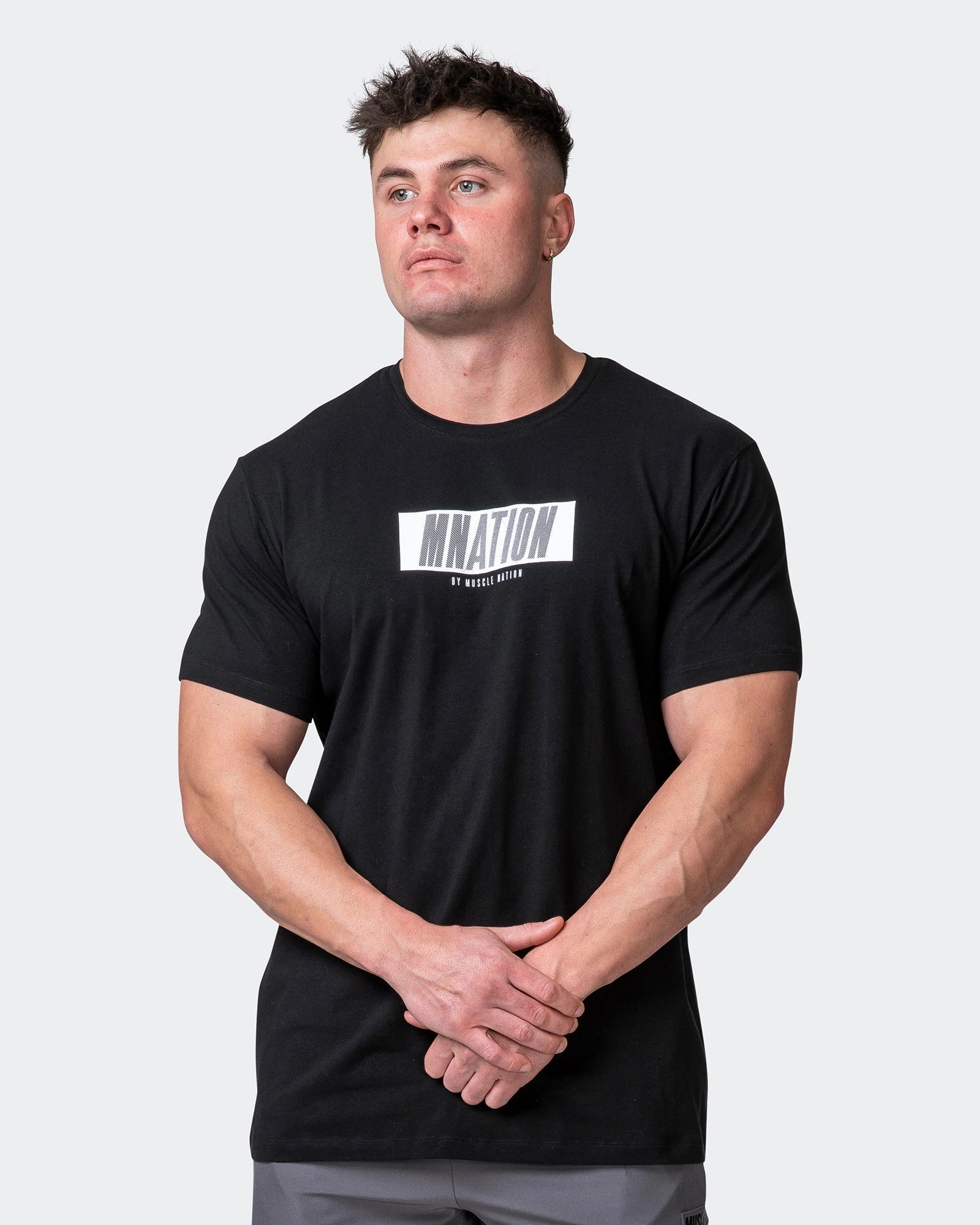 musclenation T-Shirts SLASH TEE Black