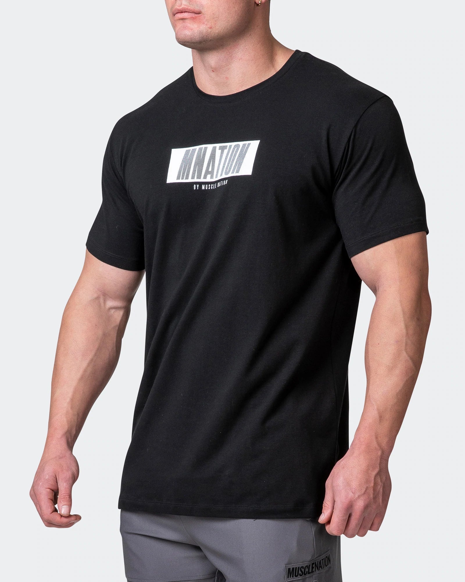 musclenation T-Shirts SLASH TEE Black
