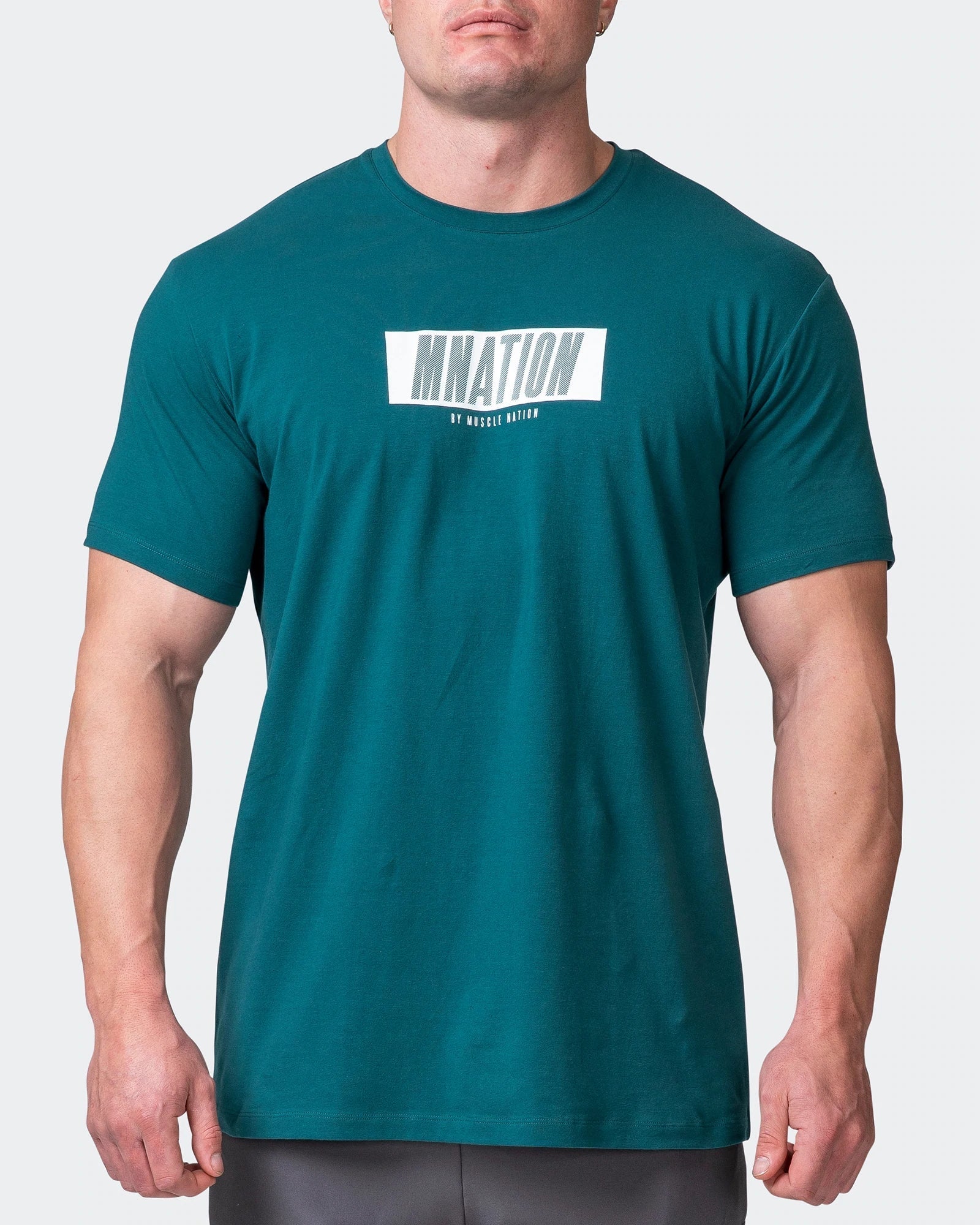 musclenation T-Shirts SLASH TEE Deep Teal