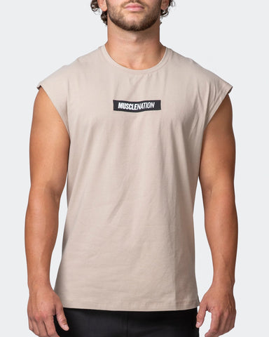 musclenation T-Shirts SLEEVELESS TEE Bone