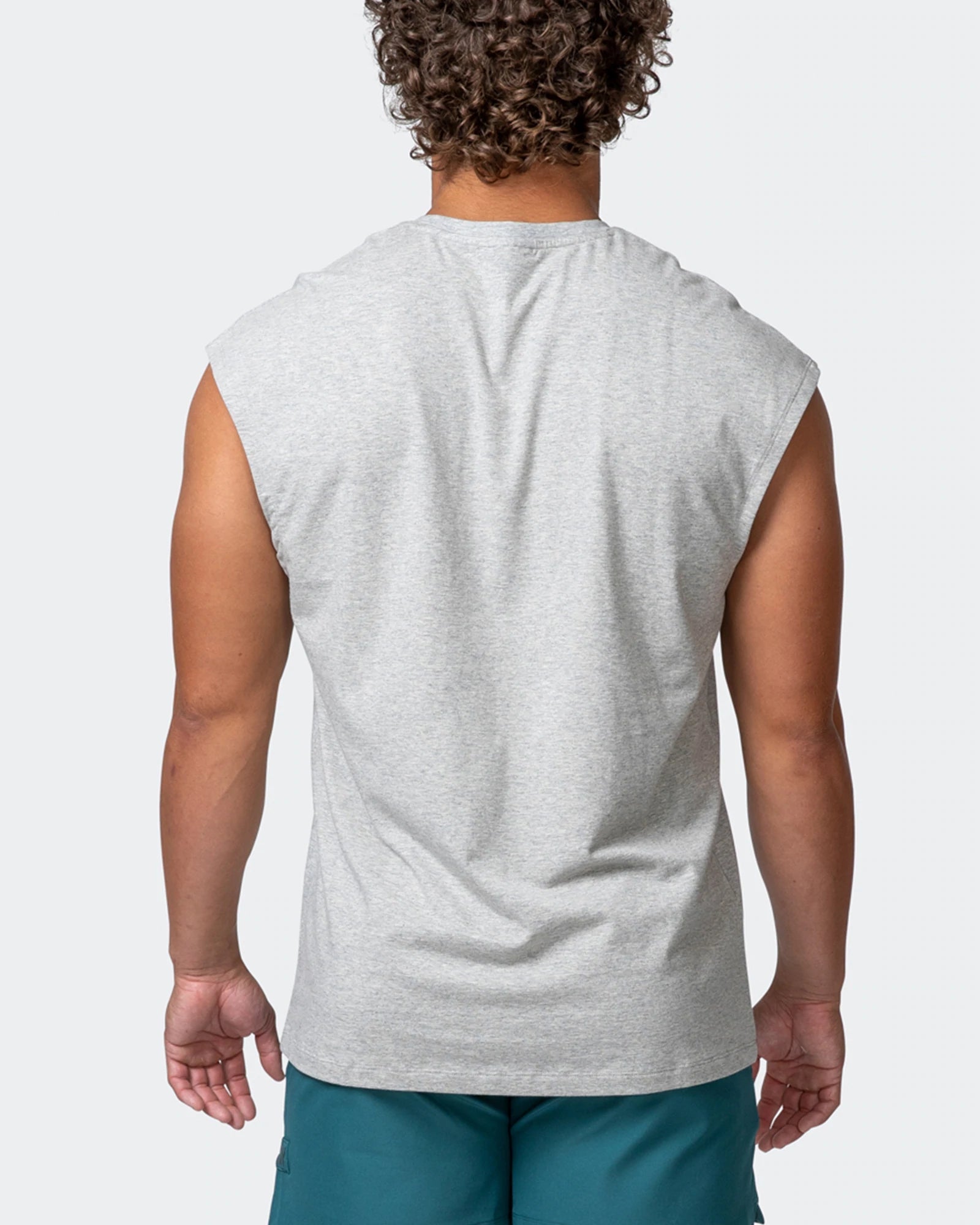 musclenation T-Shirts SLEEVELESS TEE Light Grey Marl