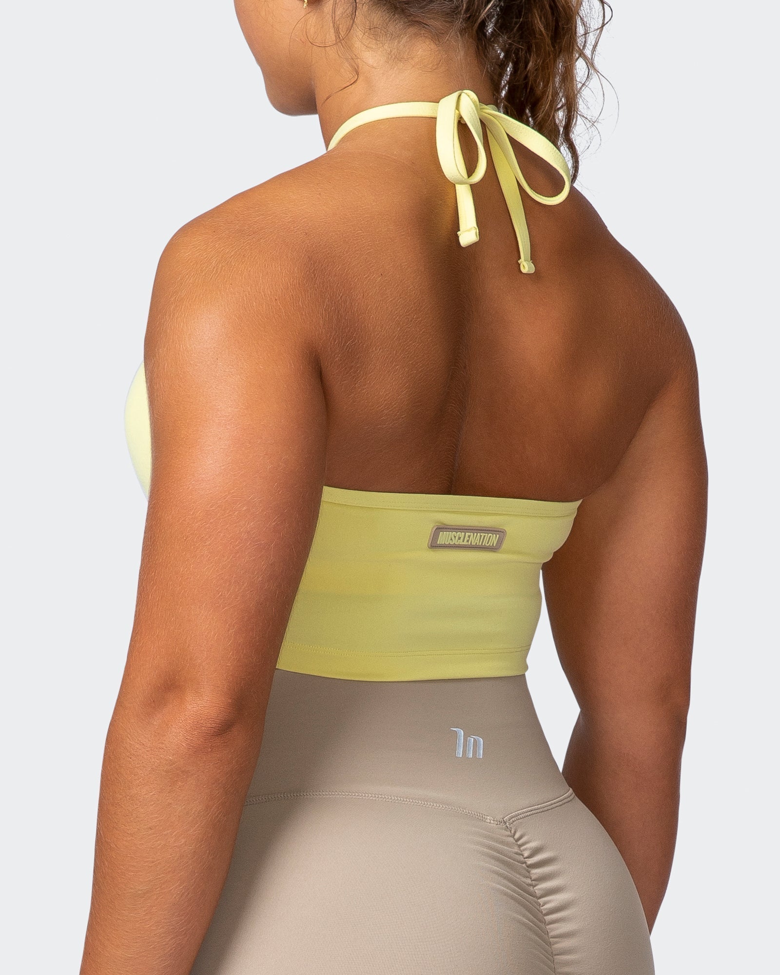 musclenation Tank SHIMMER BRA TANK COMBO Lemon Fizz