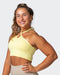musclenation Tank SHIMMER BRA TANK COMBO Lemon Fizz