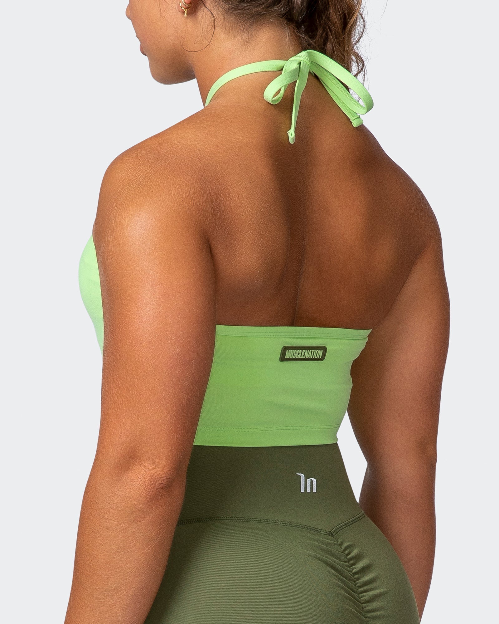 musclenation Tank SHIMMER BRA TANK COMBO Lime Flash