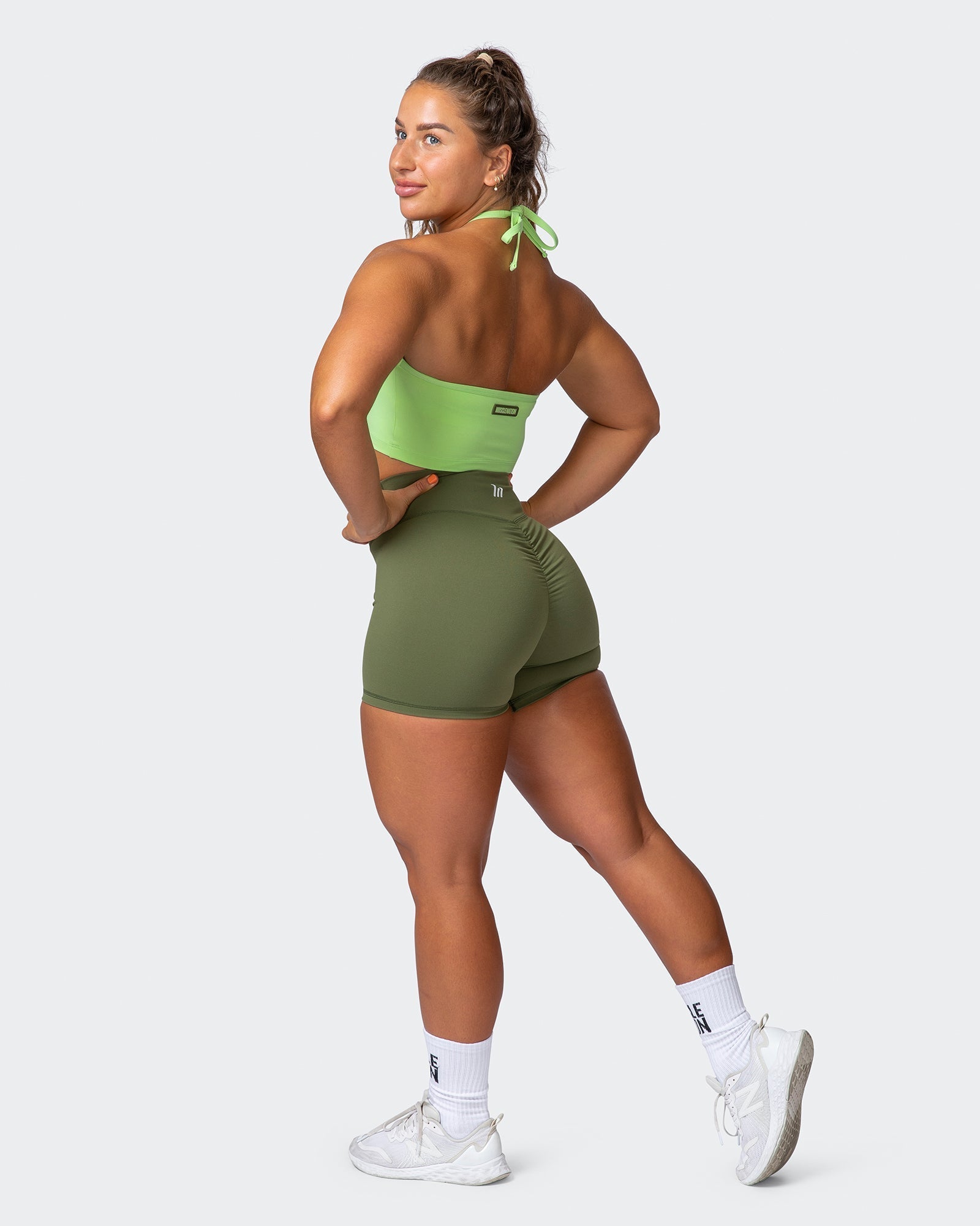 musclenation Tank SHIMMER BRA TANK COMBO Lime Flash