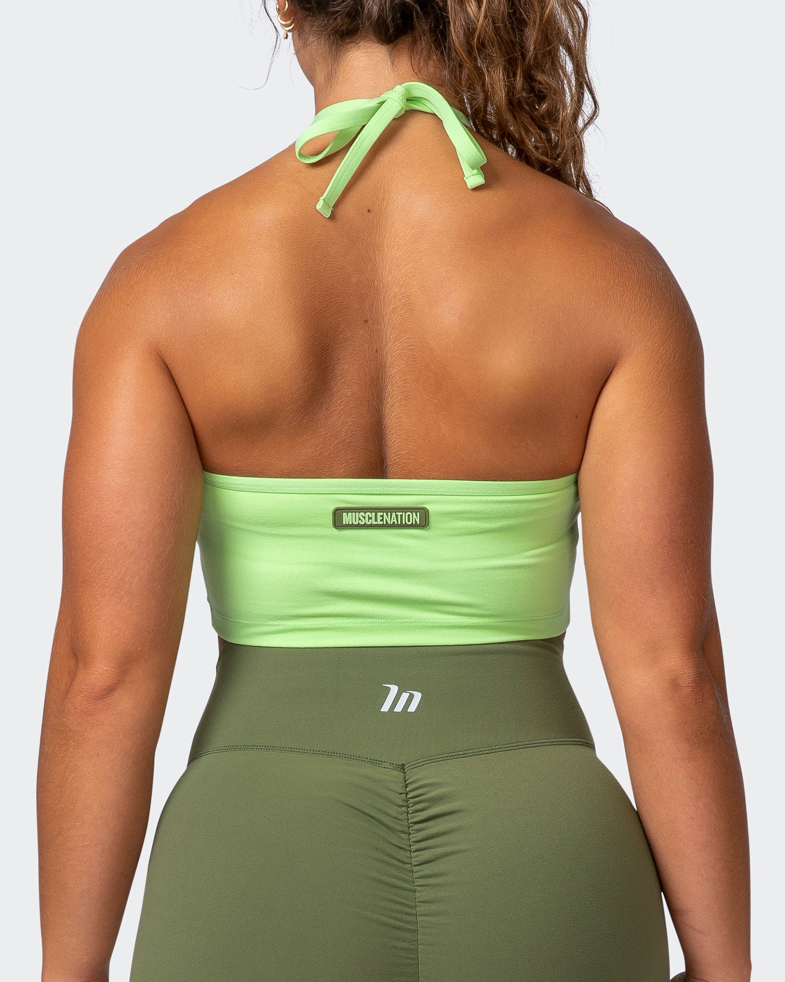 musclenation Tank SHIMMER BRA TANK COMBO Lime Flash