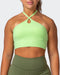 musclenation Tank SHIMMER BRA TANK COMBO Lime Flash