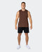 musclenation Tank Tops Condition Drop Arm Tank - Coffee