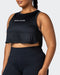 musclenation Tank Tops Limitless Cropped Training Tank - Black