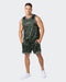 musclenation Tank Tops Reversible Basketball Jersey Dark Khaki Camo / Dark Khaki