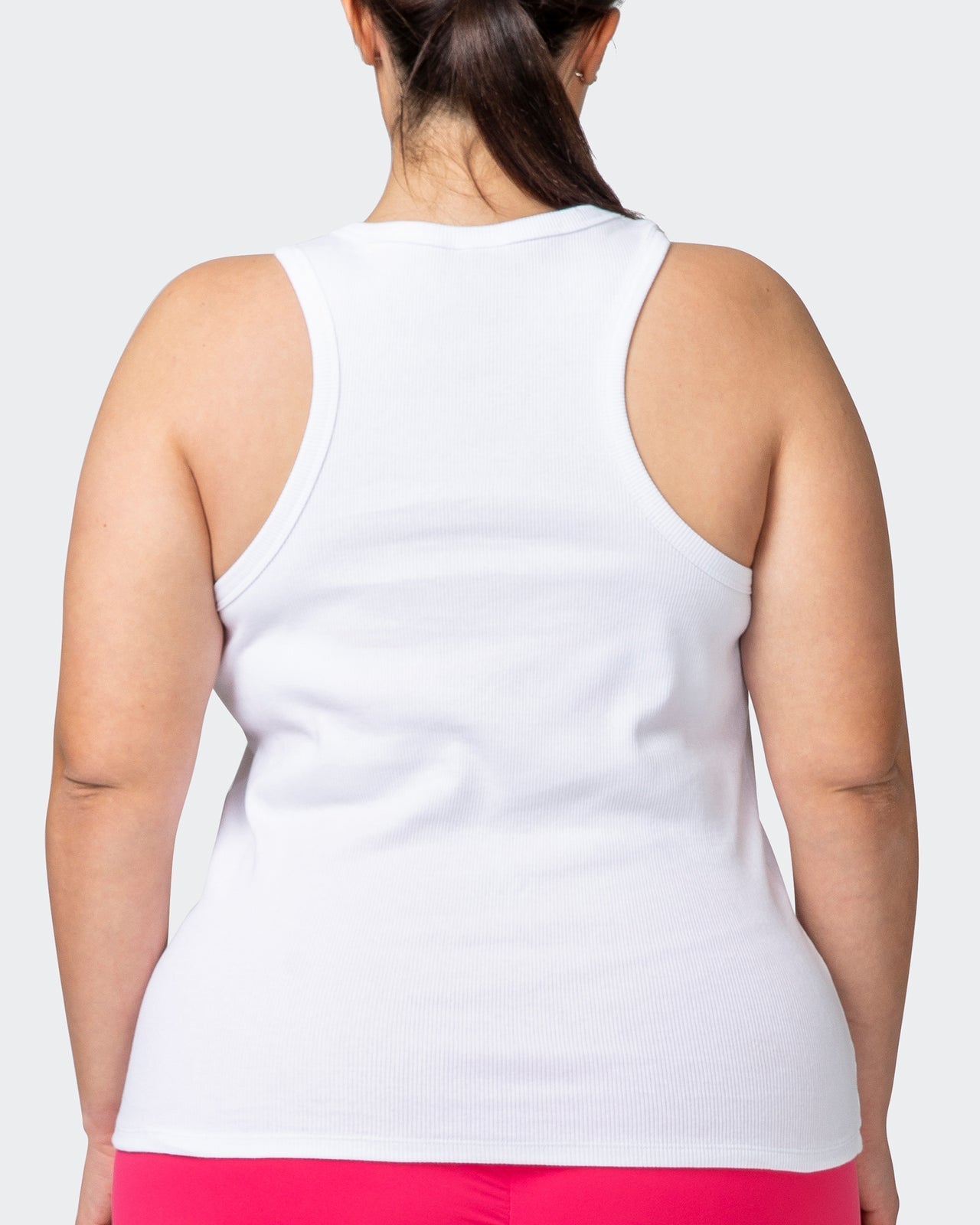 musclenation Tank Tops Stabilise Rib Tank - White
