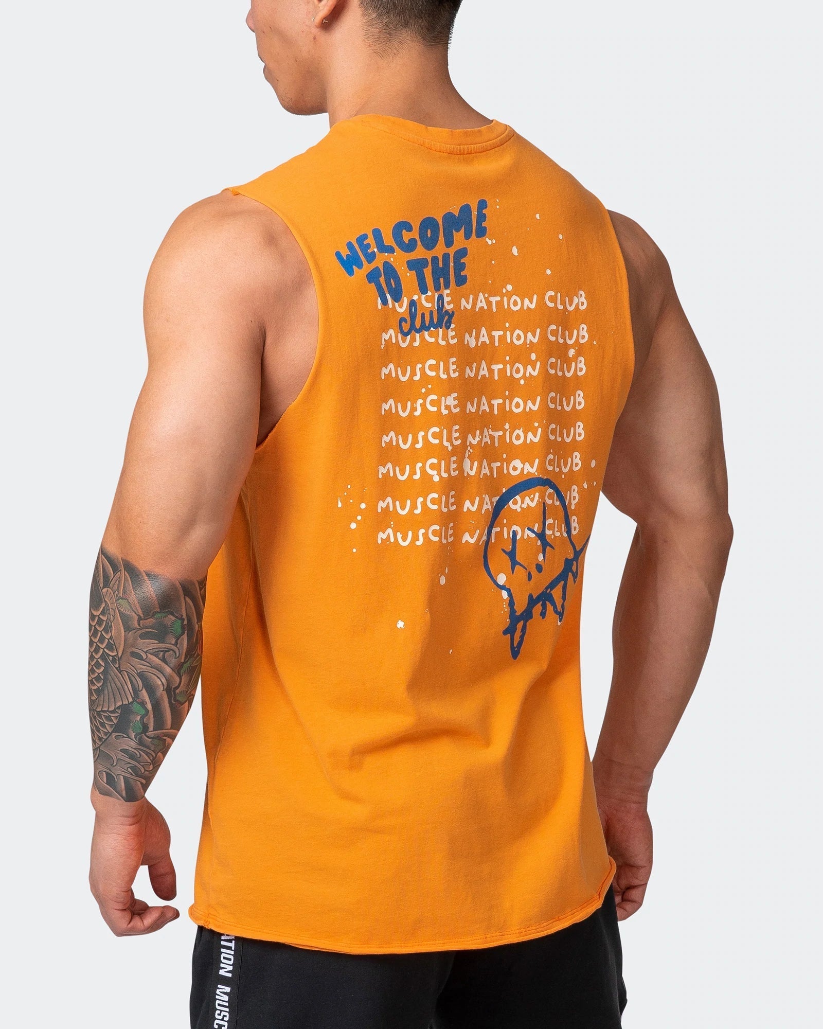 musclenation Tanks MENS MN SQUAD VINTAGE TANK Washed Fireball
