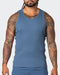 musclenation Tanks Rib Fitted Training Tank - Denim Blue