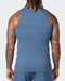musclenation Tanks Rib Fitted Training Tank - Denim Blue