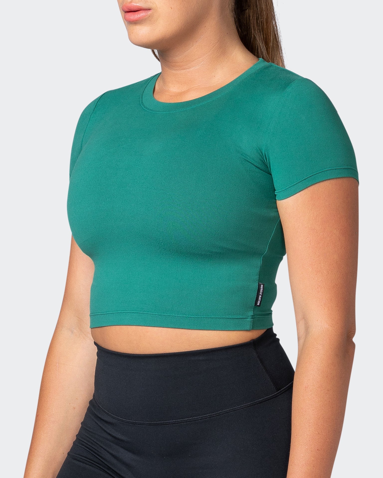 musclenation Tee MN Everyday Cropped Tee - Antique Green