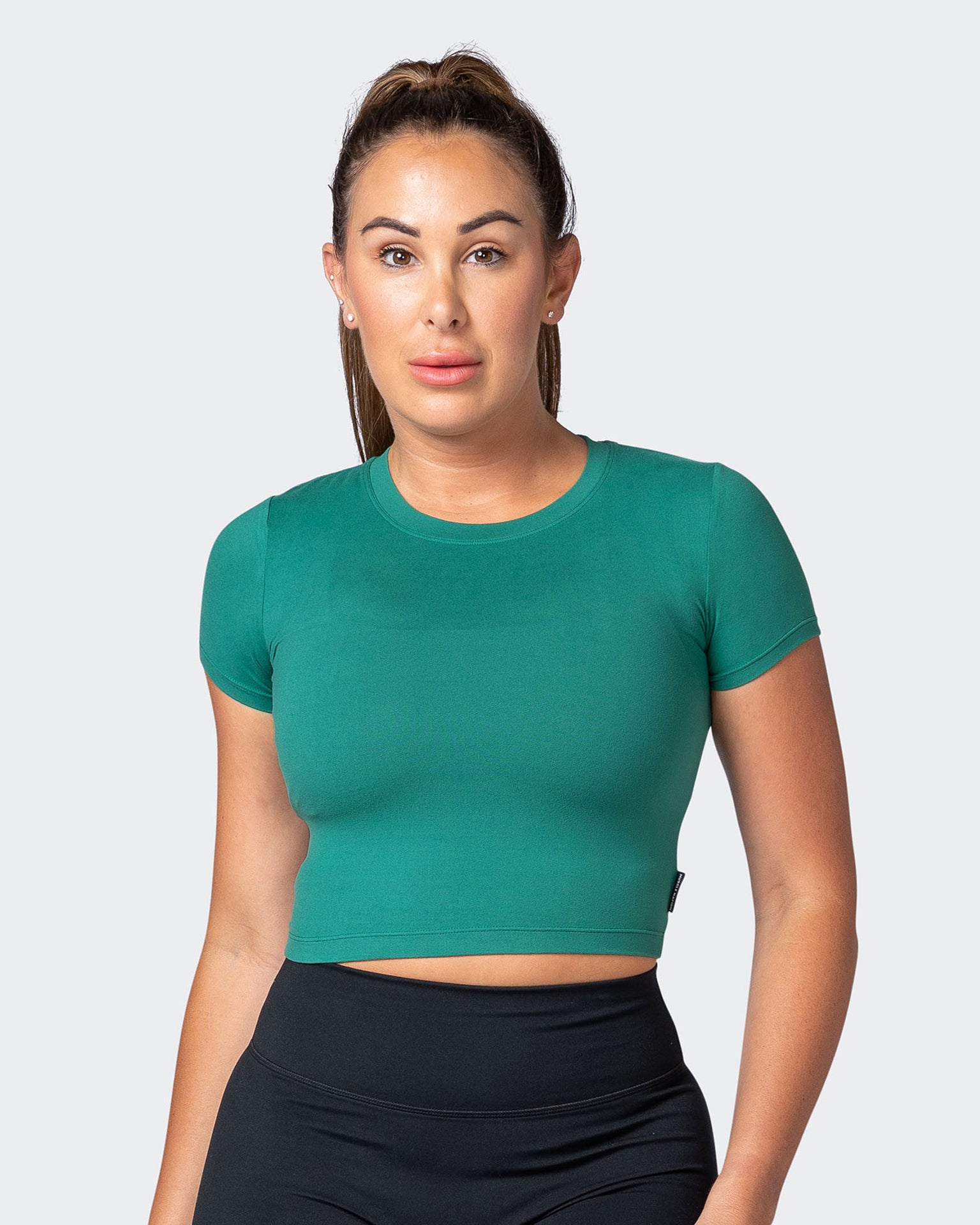 musclenation Tee MN Everyday Cropped Tee - Antique Green