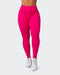 musclenation Tights SUNLIGHT SIGNATURE SCRUNCH ANKLE LENGTH LEGGINGS Pink Punch