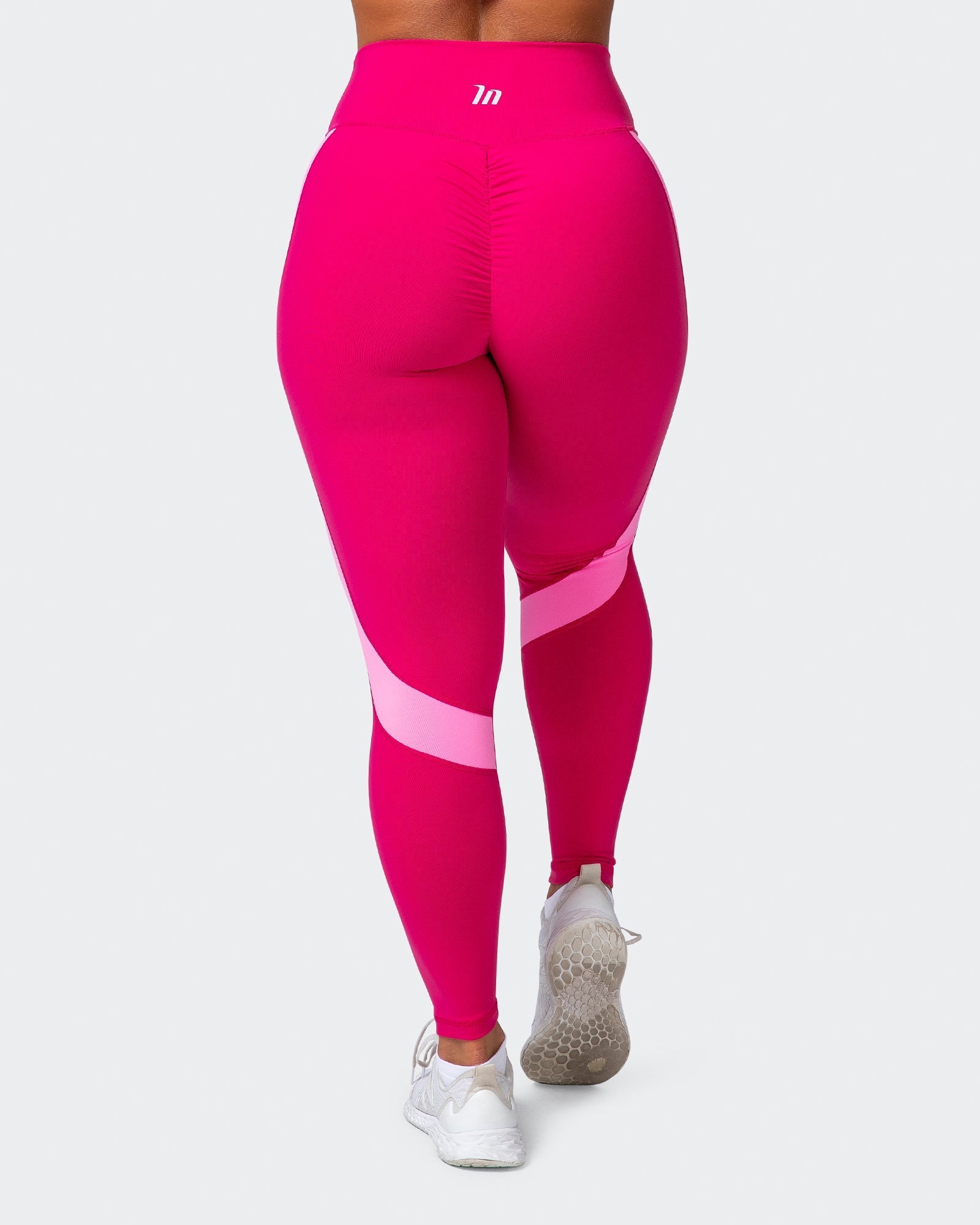 musclenation Tights SUNLIGHT SIGNATURE SCRUNCH ANKLE LENGTH LEGGINGS Pink Punch
